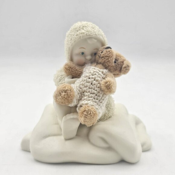 Vintage Department 56 Snowbabies Figurine A Hug'll Make it Better 2005 Beige - Picture 1 of 10